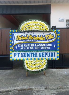 Papan Bunga Duka di Banjararum