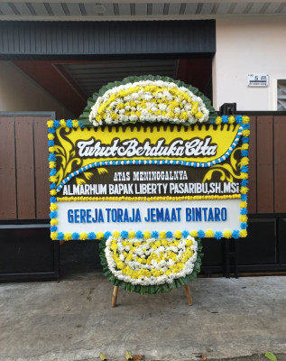 Papan Bunga Duka di Banjararum